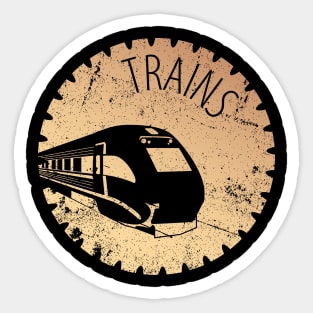 Train Driver Trains Railway Sticker